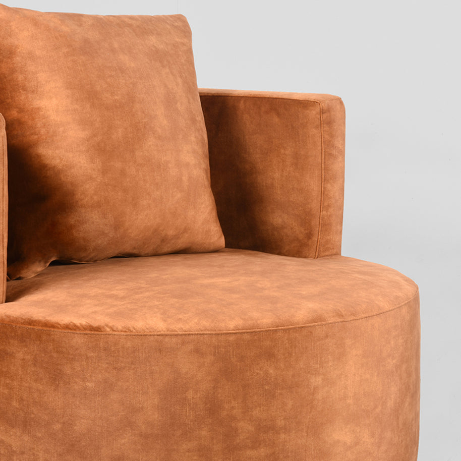 LABEL51 Fauteuils Evy - Oker - Velvet - 90 cm