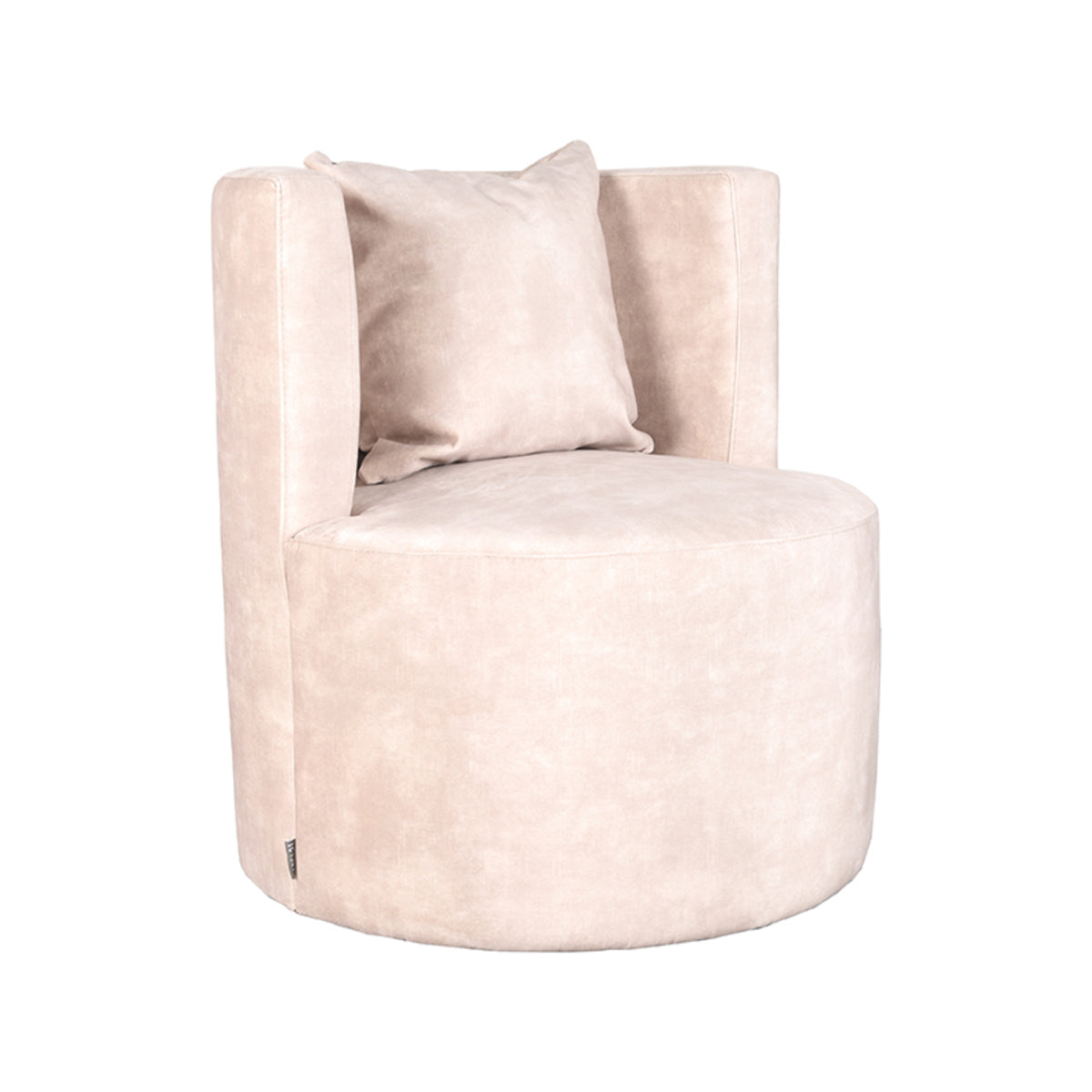 LABEL51 Fauteuils Evy - Naturel - Velvet - 65 cm