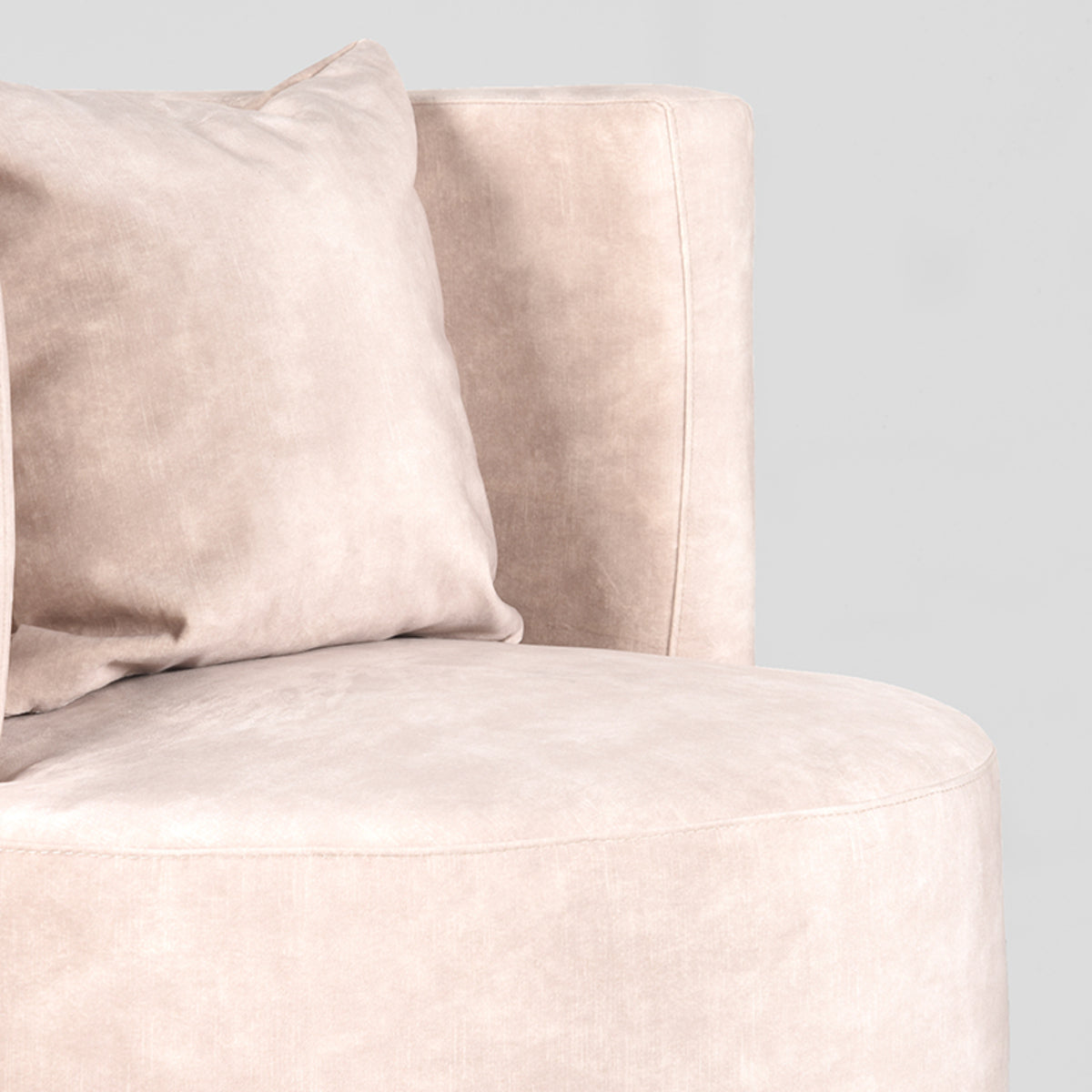 LABEL51 Fauteuils Evy - Naturel - Velvet - 65 cm