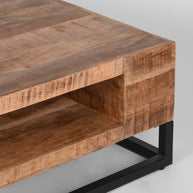 LABEL51 Salontafels Cube - Rough - Mangohout - 80 cm