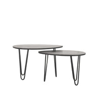 LABEL51 Salontafels Frisk - Zwart - Mangohout - 68 cm