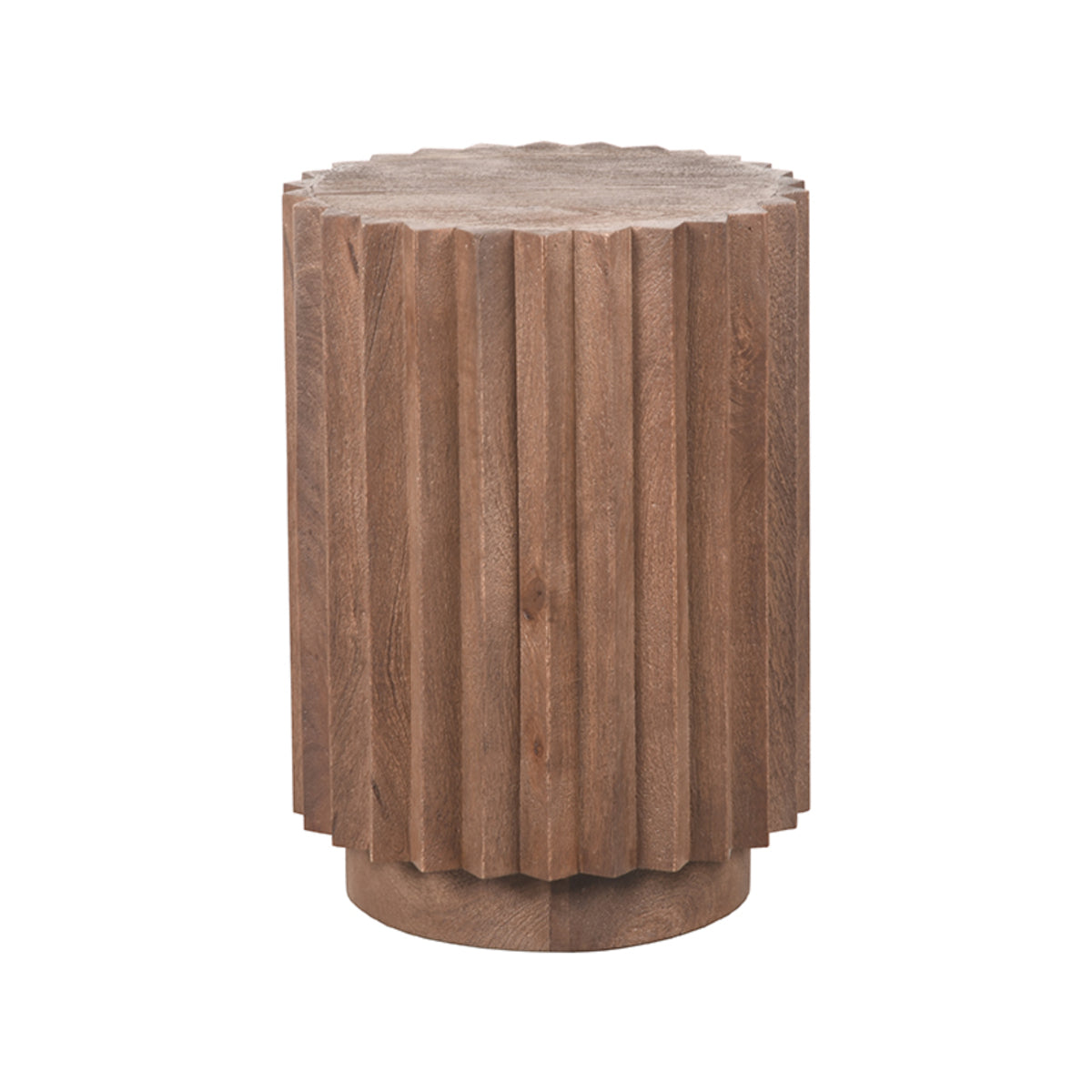 LABEL51 Bijzettafels Novan - Espresso - Mangohout - 35 cm