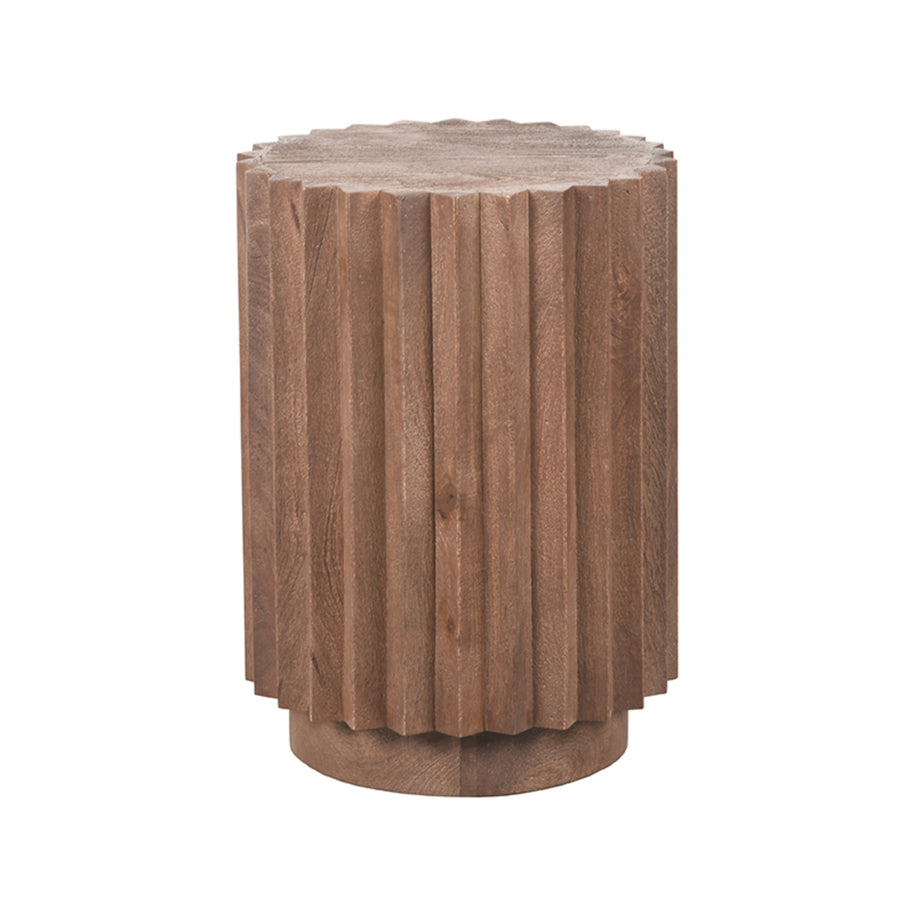 LABEL51 Bijzettafels Novan - Espresso - Mangohout - 35 cm