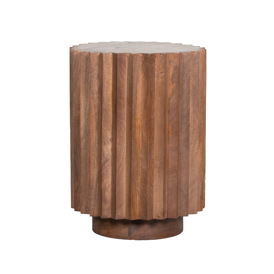 LABEL51 Bijzettafels Novan - Nature Smooth - Mangohout - 35 cm