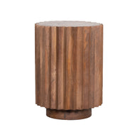 LABEL51 Bijzettafels Novan - Nature Smooth - Mangohout - 35 cm