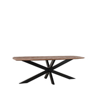 LABEL51 Eetkamertafels Zane - Espresso - Mangohout - 220 cm