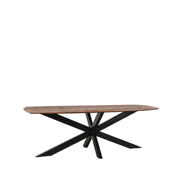 LABEL51 Eetkamertafels Zane - Espresso - Mangohout - 220 cm