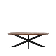 LABEL51 Eetkamertafels Zane - Espresso - Mangohout - 220 cm