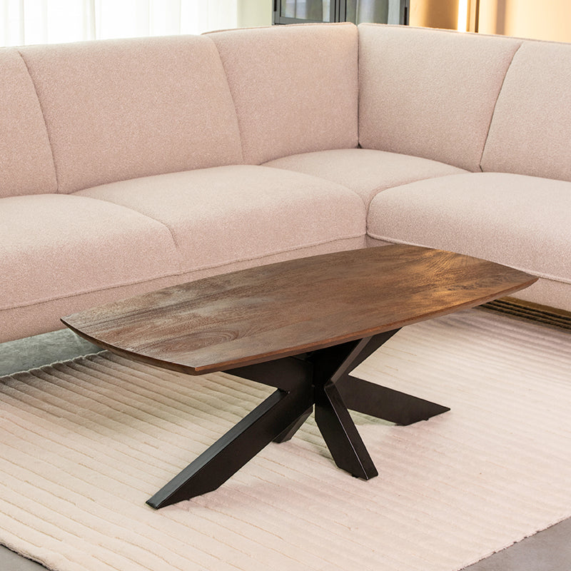 LABEL51 Salontafels Zane - Espresso - Mangohout - 120 cm
