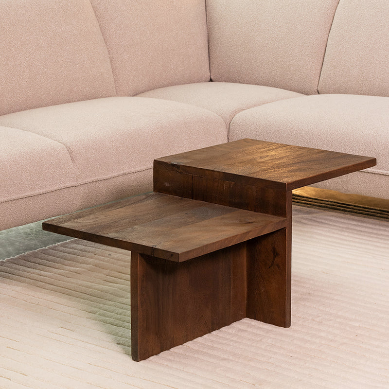 LABEL51 Salontafels Skip - Espresso - Mangohout - 90 cm