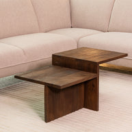 LABEL51 Salontafels Skip - Espresso - Mangohout - 90 cm