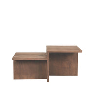 LABEL51 Salontafels Skip - Espresso - Mangohout - 90 cm