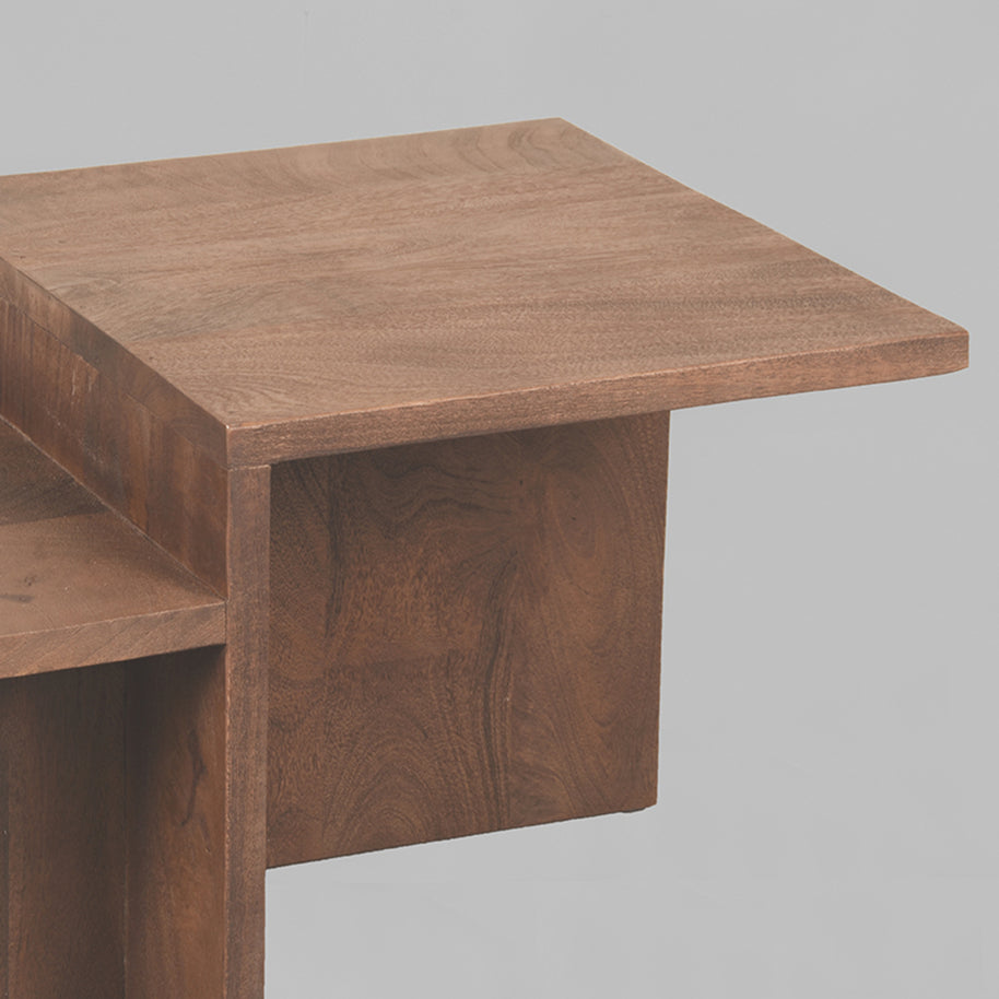 LABEL51 Salontafels Skip - Espresso - Mangohout - 90 cm