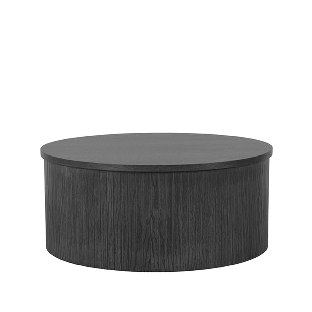 LABEL51 Salontafels Oliva - Zwart - Eiken - 70 cm - Rond