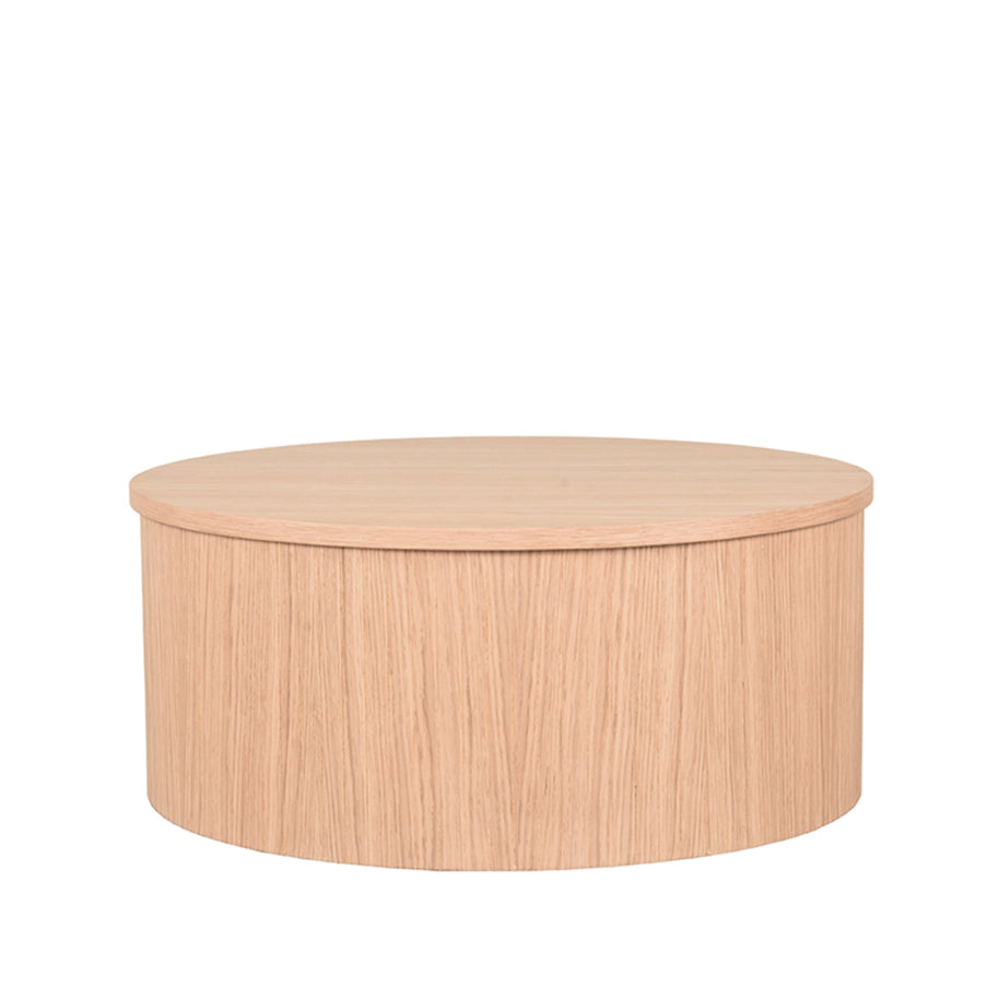 LABEL51 Salontafels Oliva - Naturel - Eiken - 70 cm - Rond