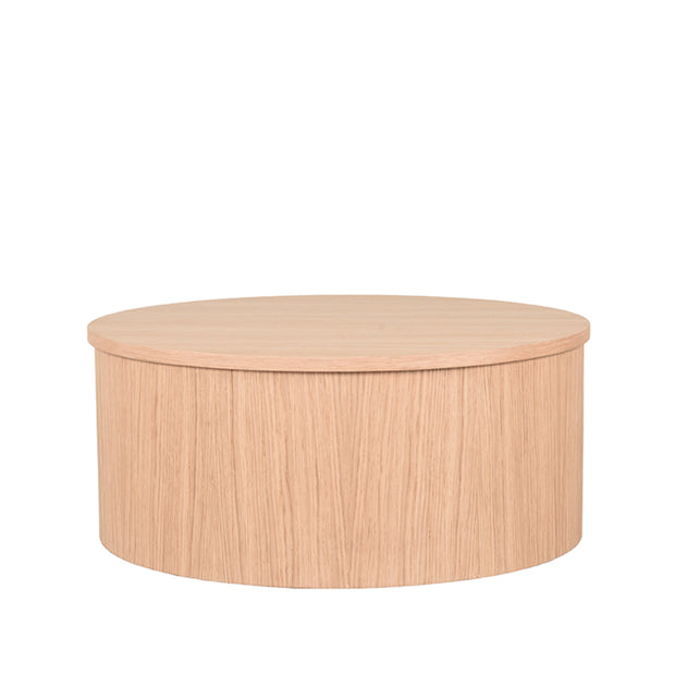 LABEL51 Salontafels Oliva - Naturel - Eiken - 70 cm - Rond