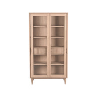 LABEL51 Vitrinekasten Jule - Naturel - Eiken - One Size