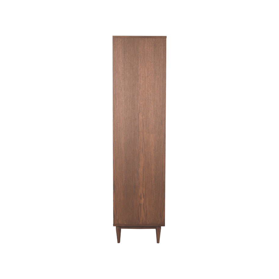 LABEL51 Vitrinekasten Jule - Walnoot - Eiken - One Size