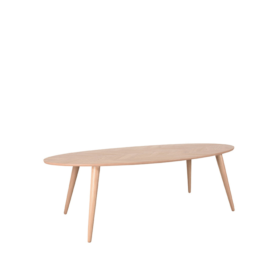 LABEL51 Eetkamertafels Ines - Naturel - Eiken - 210 cm - Ovaal