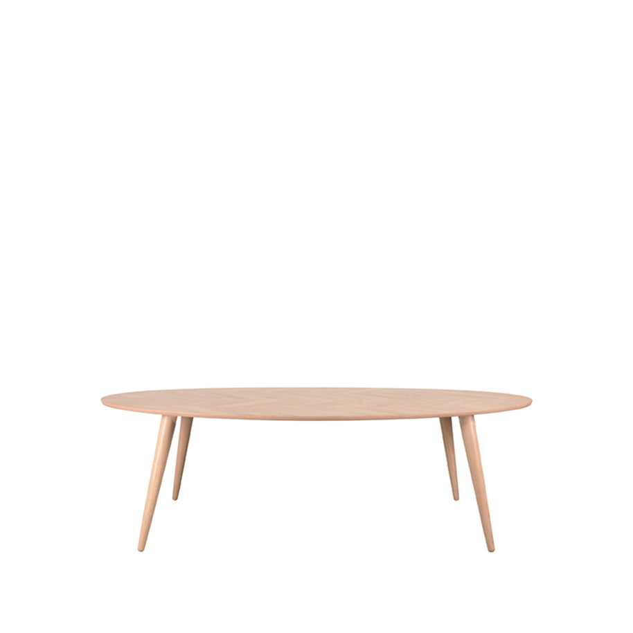 LABEL51 Eetkamertafels Ines - Naturel - Eiken - 210 cm - Ovaal