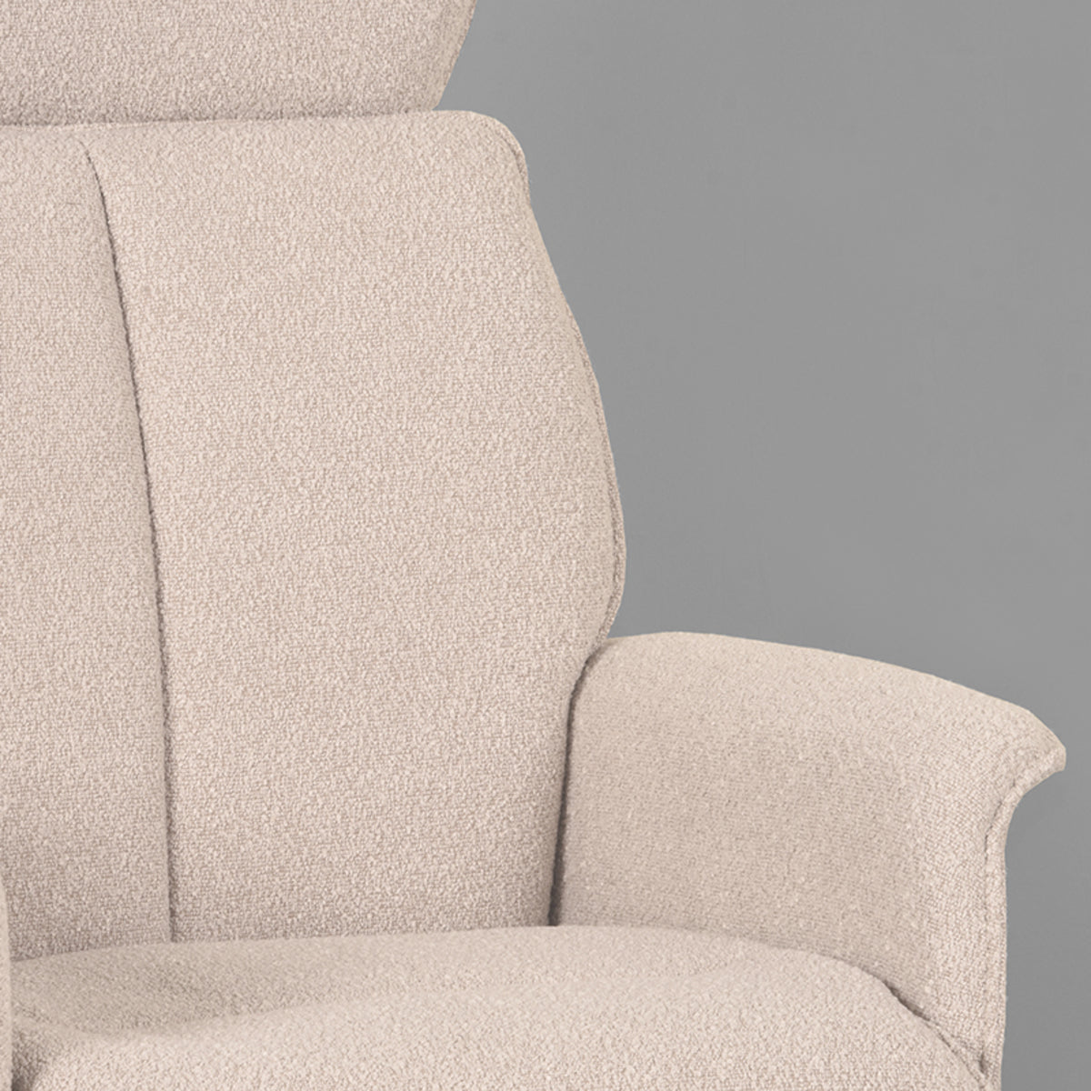 LABEL51 Fauteuils Verdal - Naturel - Boucle - Excl. Hocker