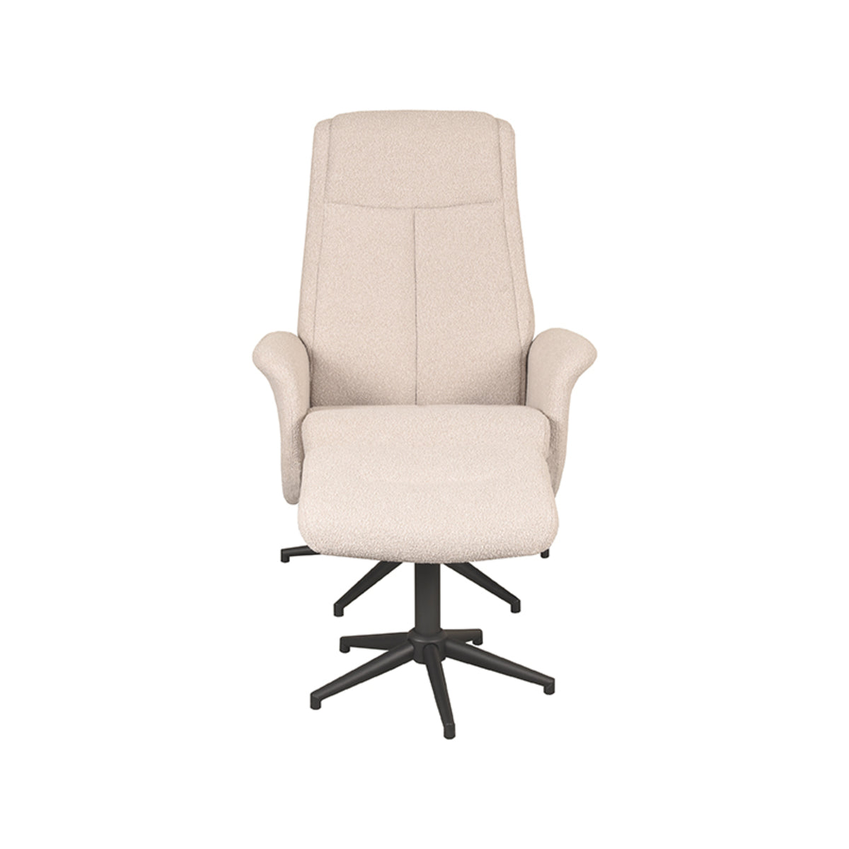 LABEL51 Fauteuils Bergen - Coral - Boucle - Incl. Hocker