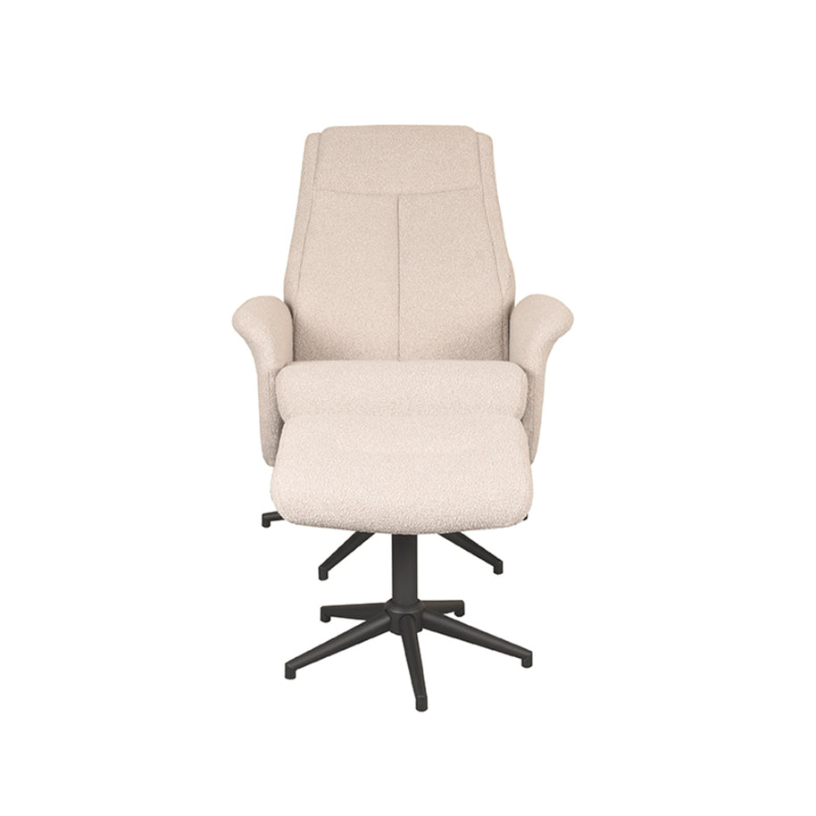 LABEL51 Fauteuils Bergen - Coral - Boucle - Incl. Hocker