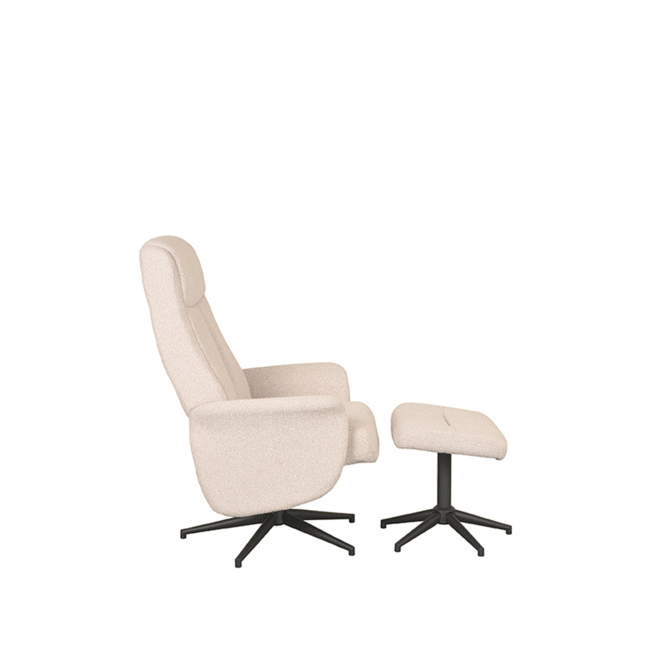 LABEL51 Fauteuils Bergen - Coral - Boucle - Incl. Hocker