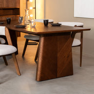 LABEL51 Eetkamertafels Jule - Walnoot - Eiken - 210 cm