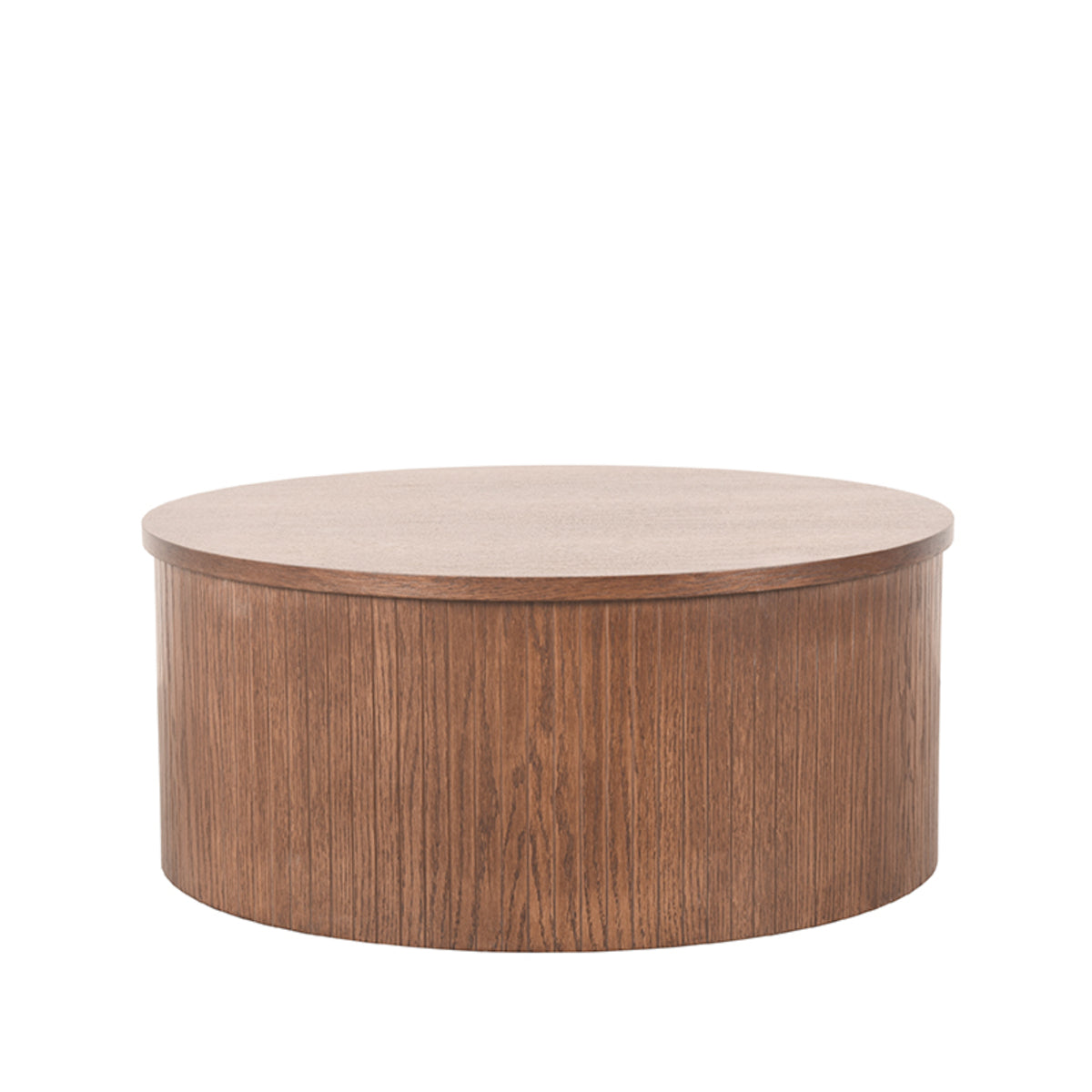 LABEL51 Salontafels Oliva - Walnoot - Eiken - 70 cm - Rond