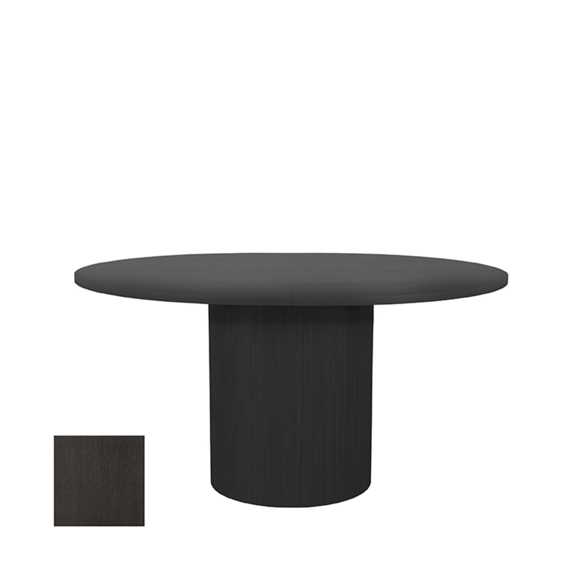 LABEL51 Eetkamertafels Oliva - Zwart - Eiken - 150-200 cm - Uitschuifbaar