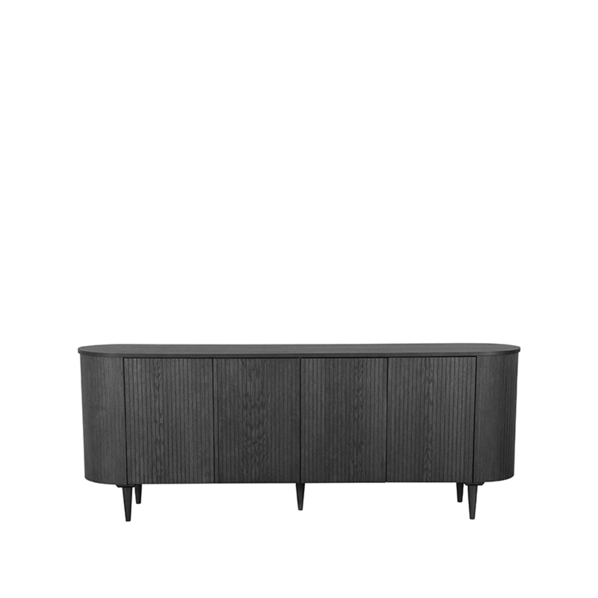 LABEL51 Dressoirs Oliva - Zwart - Eiken - 220 cm