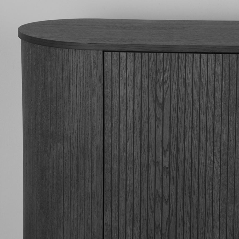 LABEL51 Dressoirs Oliva - Zwart - Eiken - 220 cm