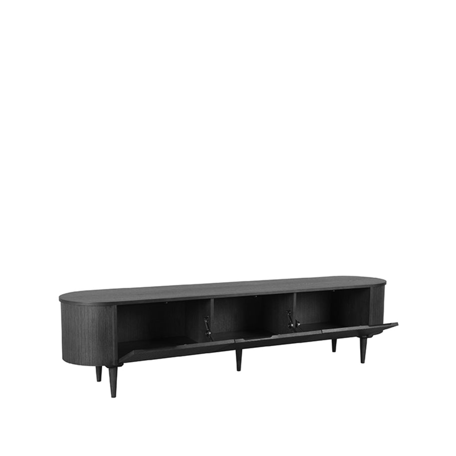 LABEL51 Tv-Meubels Oliva - Zwart - Eiken - 220 cm