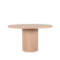 LABEL51 Eetkamertafels Oliva - Naturel - Eiken - 130 cm - Rond