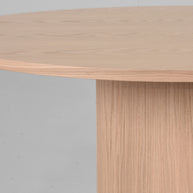 LABEL51 Eetkamertafels Oliva - Naturel - Eiken - 130 cm - Rond