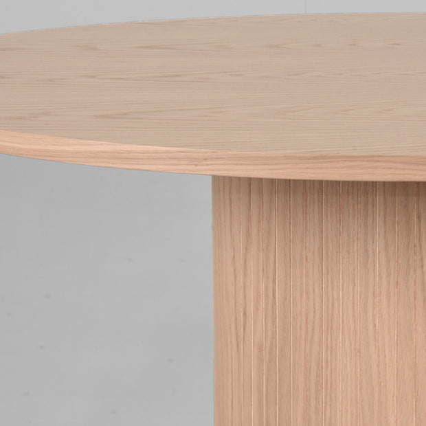 LABEL51 Eetkamertafels Oliva - Naturel - Eiken - 130 cm - Rond