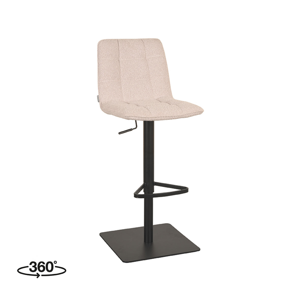 LABEL51 Barkrukken Juul - Naturel - Boucle - Gaslift