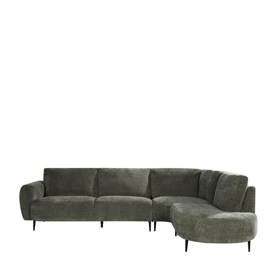 LABEL51 Hoekbanken Milano - Hunter - Chenille - Hoekbank Rechts