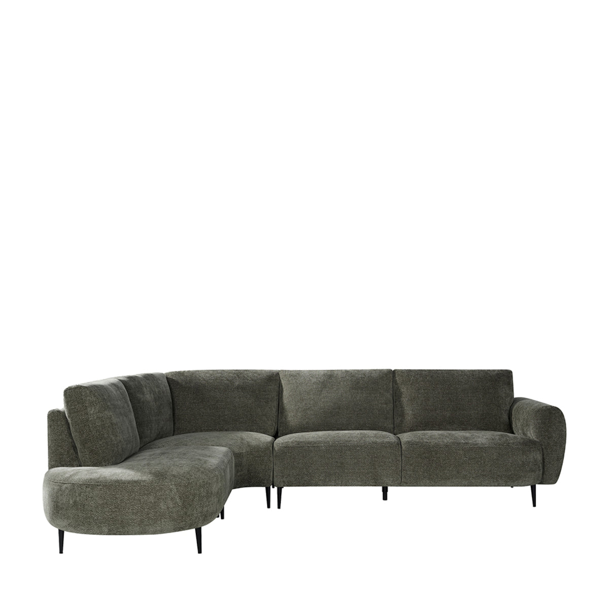 LABEL51 Hoekbanken Milano - Hunter - Chenille - Hoekbank Links