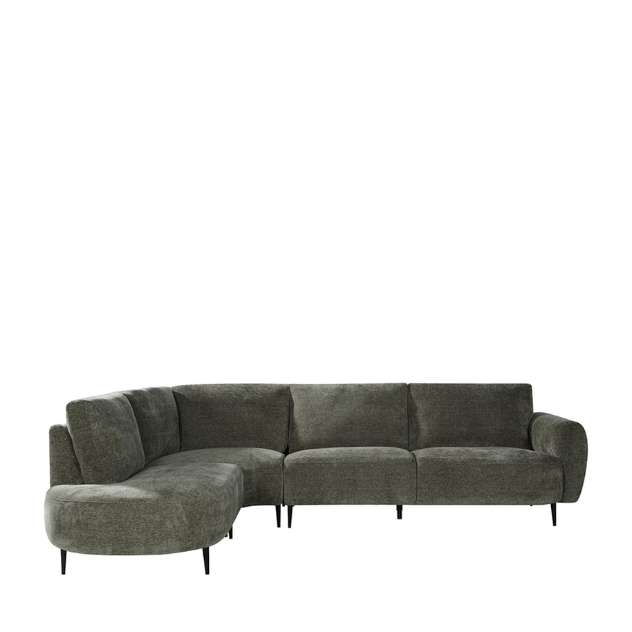 LABEL51 Hoekbanken Milano - Hunter - Chenille - Hoekbank Links