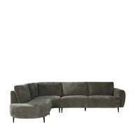 LABEL51 Hoekbanken Milano - Hunter - Chenille - Hoekbank Links