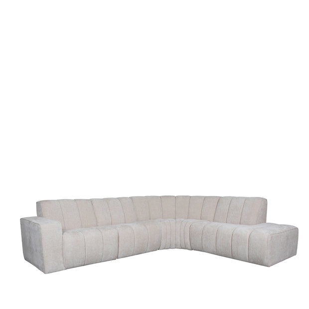 LABEL51 Hoekbanken Vitoro - Naturel - Chenille - Hoekbank Rechts