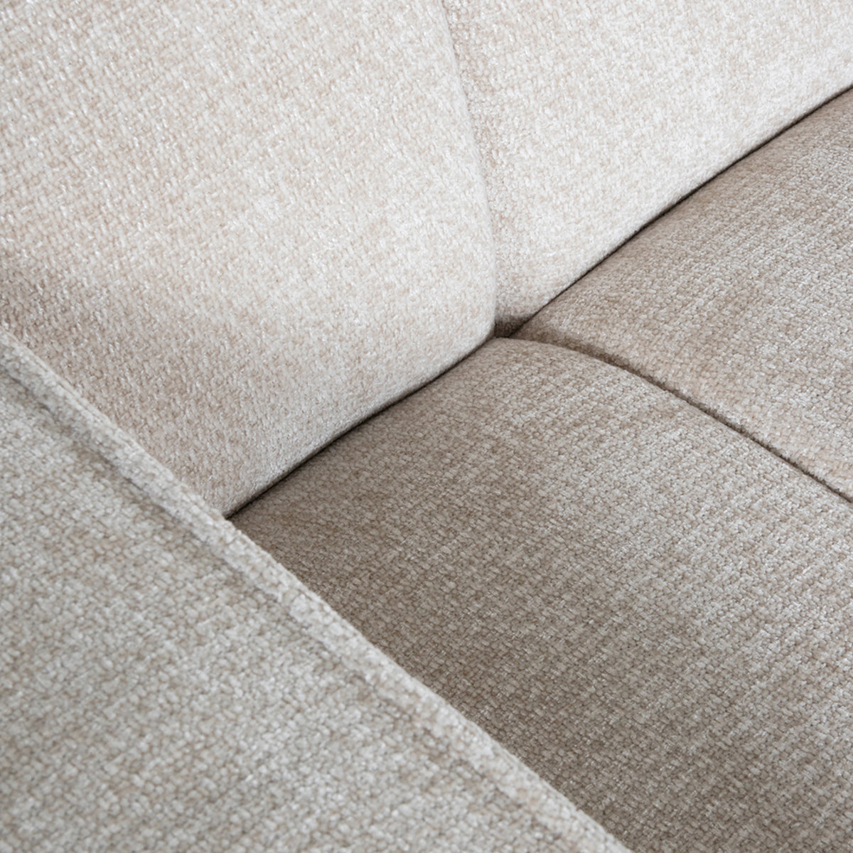 LABEL51 Hoekbanken Vitoro - Naturel - Chenille - Hoekbank Rechts