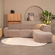 LABEL51 Hoekbanken Espen - Stone - Chenille - Hoekbank Rechts