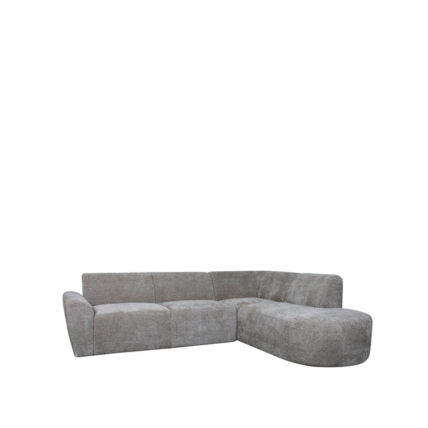 LABEL51 Hoekbanken Espen - Stone - Chenille - Hoekbank Rechts