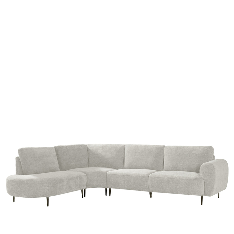 LABEL51 Hoekbanken Milano - Naturel - Chenille - Hoekbank Links