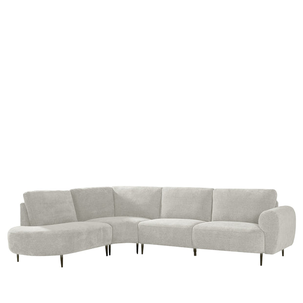 LABEL51 Hoekbanken Milano - Naturel - Chenille - Hoekbank Links
