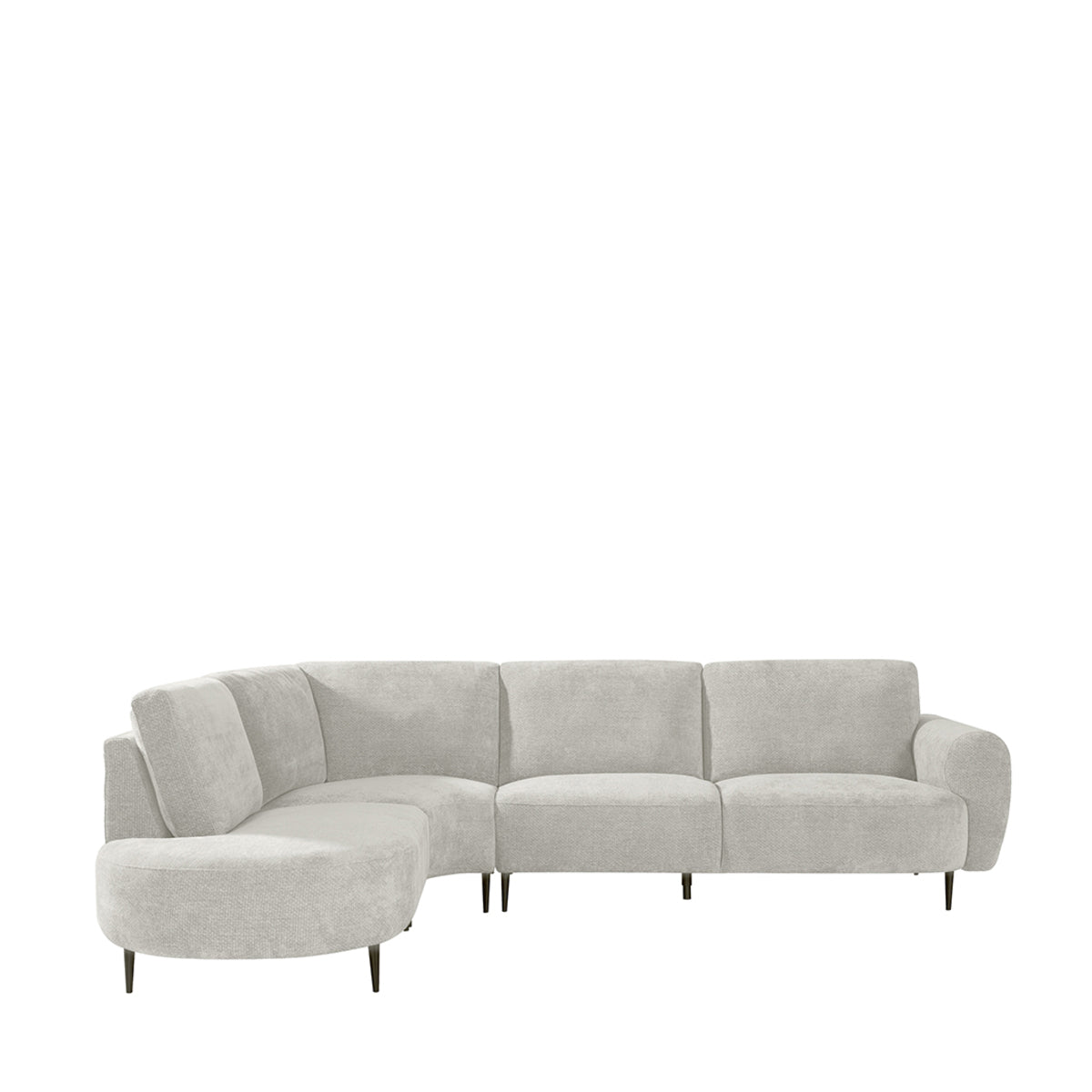 LABEL51 Hoekbanken Milano - Naturel - Chenille - Hoekbank Links