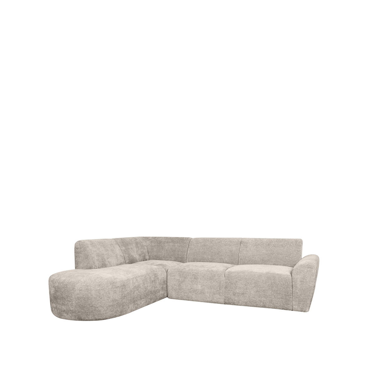 LABEL51 Hoekbanken Espen - Naturel - Chenille - Hoekbank Links